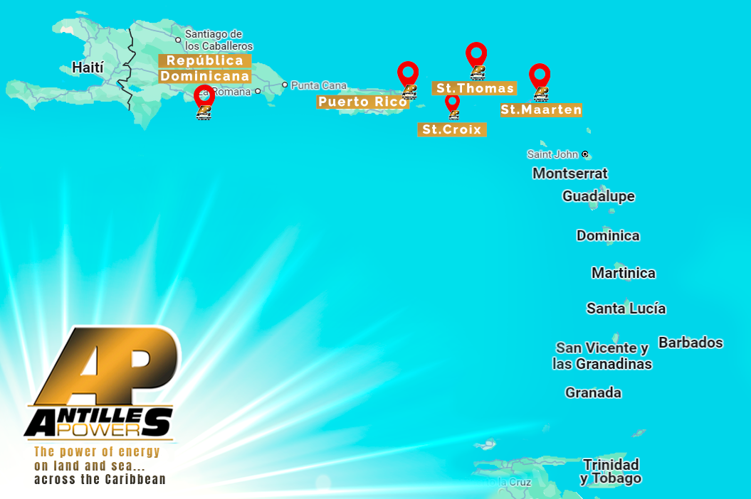 Antilles Power Caribbean service area